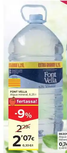 Caprabo FONT VELLA Aigua mineral oferta