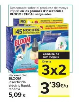Caprabo BLOOM Insecticida elèctric liquid, recanvi oferta