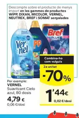 Caprabo VERNEL Suavitzant Cielo azul, 80 dosis oferta