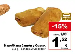 Masymas Napolitana Jamón y Queso oferta