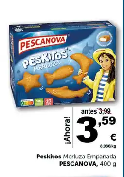 Masymas PESCANOVA Peskitos Merluza Empanada oferta