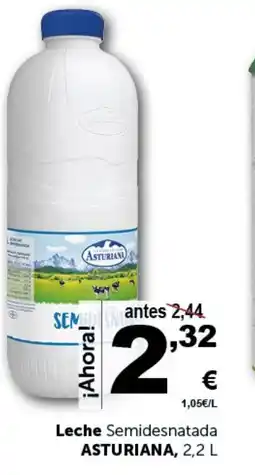 Masymas ASTURIANA Leche Semidesnatada oferta