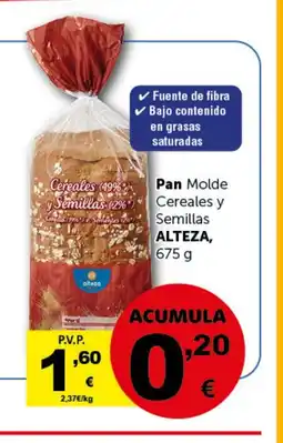 Masymas ALTEZA Pan Molde Cereales y Semillas oferta