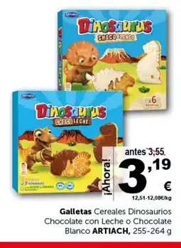 Masymas ARTIACH Galletas Cereales Dinosaurios Chocolate con Leche o Chocolate oferta