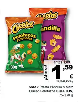 Masymas CHEETOS Snack Patata Pandilla o Maíz Queso Pelotazos oferta