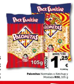 Masymas RISI Palomitas Normales o Ketchup y Mostaza oferta