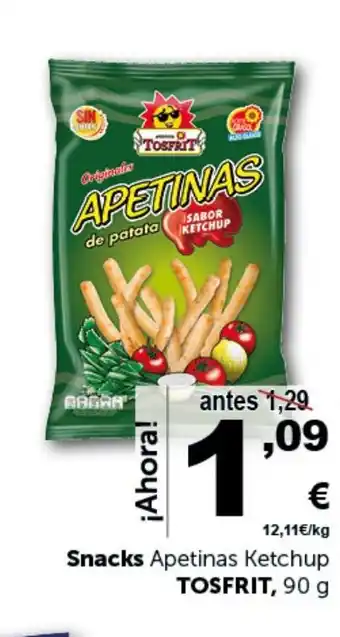 Masymas TOSFRIT Snacks Apetinas Ketchup oferta
