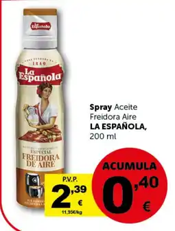 Masymas LA ESPAÑOLA Spray Aceite Freidora Aire oferta