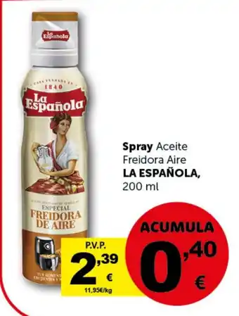 Masymas LA ESPAÑOLA Spray Aceite Freidora Aire oferta