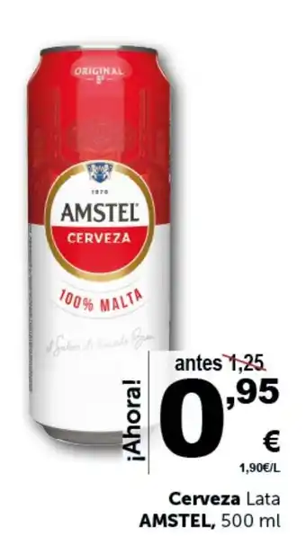 Masymas AMSTEL Cerveza Lata oferta
