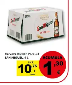Masymas SAN MIGUEL Cerveza Botellín Pack-24 oferta