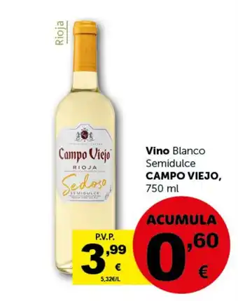 Masymas CAMPO VIEJO Vino Blanco Semidulce oferta