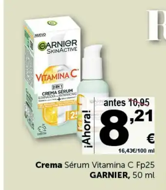 Masymas GARNIER Crema Sérum Vitamina C Fp25 oferta