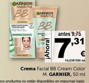Masymas GARNIER Crema Facial BB Cream Color M. oferta