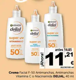 Masymas DELIAL Crema Facial F-50 Antimanchas, Antimanchas Vitamina C o Niacinamida oferta