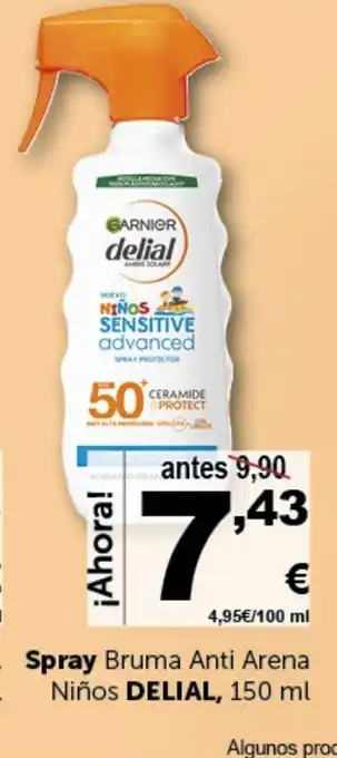 Masymas DELIAL Spray Solar Niños Sens. Spray Bruma Anti Arena oferta