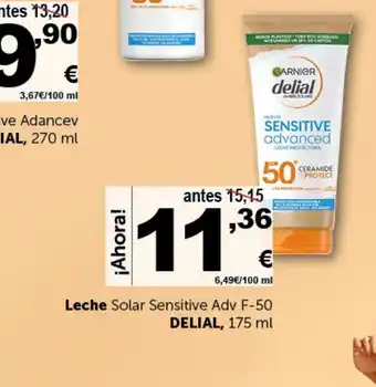 Masymas DELIAL Leche Solar Sensitive Adv F-5delial oferta