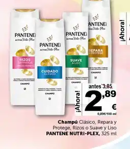 Masymas PANTENE NUTRI-PLEX Champú Clásico, Repara y Protege, Rizos o Suave y Liso oferta