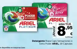 Masymas ARIEL Detergente Ropa Caps Sensaciones o Extra Poder 19 Cápsulas oferta