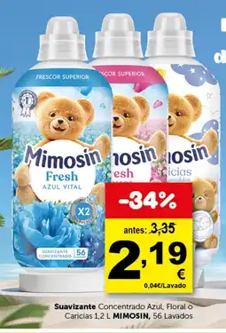 Masymas MIMOSIN Suavizante Concentrado Azul, Floral o Caricias oferta
