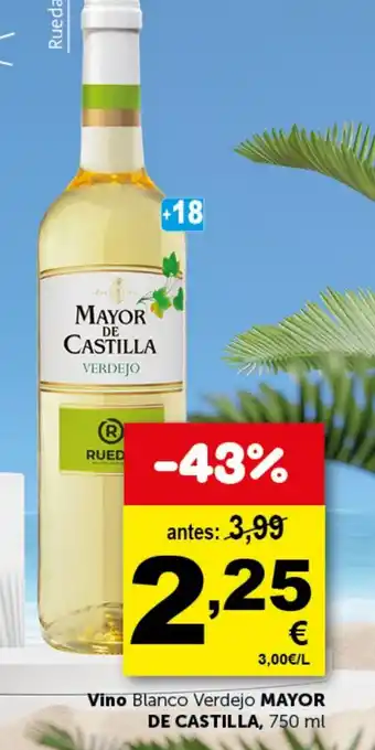 Masymas MAYOR DE CASTILLA Vino Blanco Verdejo oferta