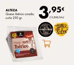 Supermercados Lupa ALTEZA Queso ibérico curado, cuña oferta