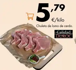 Supermercados Lupa Chuleta de lomo de cerdo oferta
