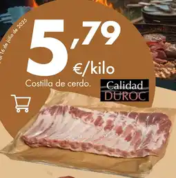 Supermercados Lupa Costilla de cerdo oferta