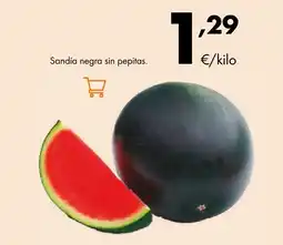 Supermercados Lupa Sandía negra sin pepitas oferta