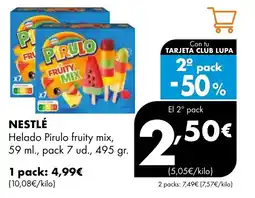 Supermercados Lupa NESTLE Helado Pirulo fruity mix oferta
