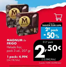 Supermercados Lupa MAGNUM de FRIGO Helado frac oferta