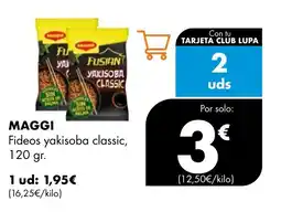 Supermercados Lupa MAGGI Fideos yakisoba classic oferta