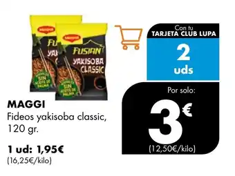 Supermercados Lupa MAGGI Fideos yakisoba classic oferta