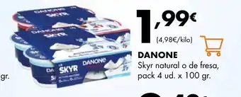 Supermercados Lupa DANONE Skyr natural o de fresa oferta