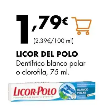 Supermercados Lupa LICOR DEL POLO Dentifrico blanco polar o clorofila oferta
