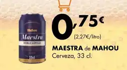Supermercados Lupa MAESTRA de MAHOU Cerveza oferta