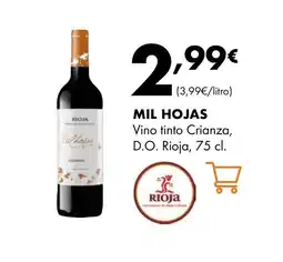 Supermercados Lupa MIL HOJAS Vino tinto Crianza oferta