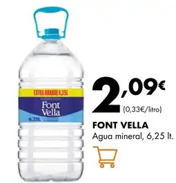 Supermercados Lupa FONT VELLA Agua mineral oferta