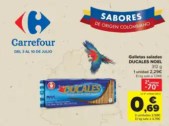 Carrefour DUCALES NOEL Galletas saladas oferta