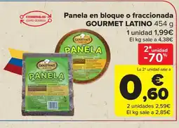 Carrefour GOURMET LATINO Panela en bloque o fraccionada oferta