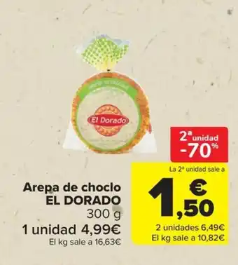 Carrefour EL DORADO Arepa de choclo oferta