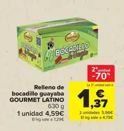 Carrefour GOURMET LATINO Relleno de bocadillo guayaba oferta