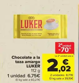 Carrefour LUKER Chocolate a la taza amargo oferta