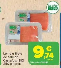 Carrefour CARREFOUR BIO Lomo o filete de salmón oferta