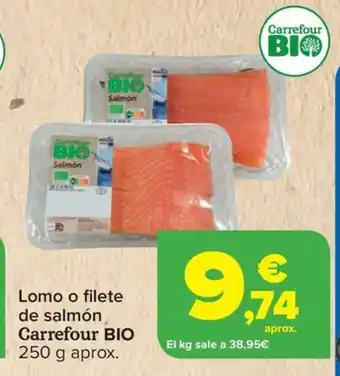 Carrefour CARREFOUR BIO Lomo o filete de salmón oferta