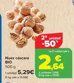 Carrefour BIO Nuez cáscara oferta