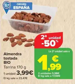 Carrefour BIO Almendra tostada oferta