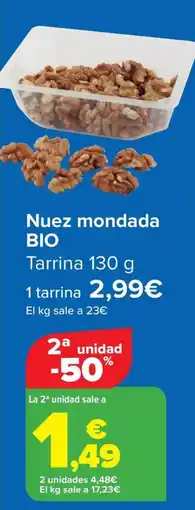 Carrefour BIO Nuez mondada oferta