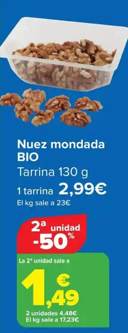 Carrefour BIO Nuez mondada oferta