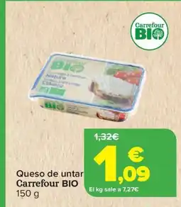 Carrefour CARREFOUR BIO Queso de untar oferta